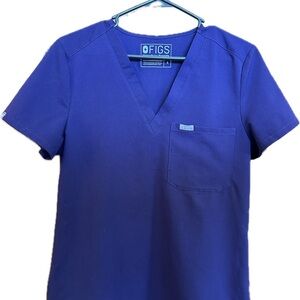 Figs Scrub top: small purple